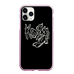 Чехол iPhone 11 Pro матовый KoЯn Korn рисунок, цвет: 3D-розовый