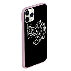 Чехол iPhone 11 Pro матовый KoЯn Korn рисунок, цвет: 3D-розовый — фото 2