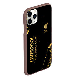 Чехол iPhone 11 Pro матовый Liverpool гранж, цвет: 3D-коричневый — фото 2