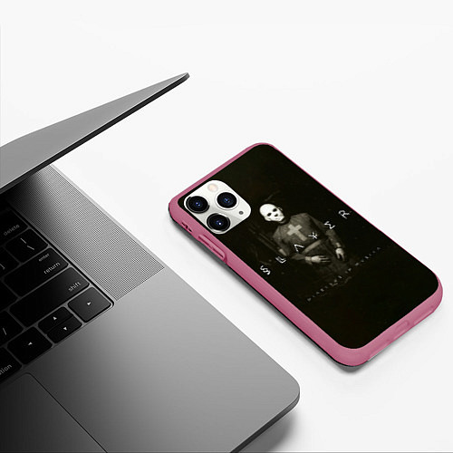 Чехол iPhone 11 Pro матовый Diabolus in Musica - Slayer / 3D-Малиновый – фото 3