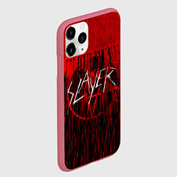 Чехол iPhone 11 Pro матовый The Vinyl Conflict - Slayer, цвет: 3D-малиновый — фото 2