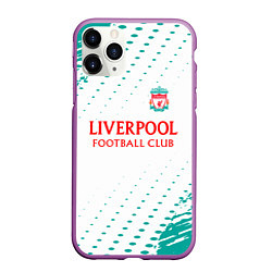 Чехол iPhone 11 Pro матовый Liverpool краски, цвет: 3D-фиолетовый