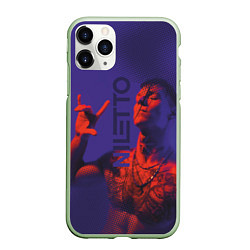 Чехол iPhone 11 Pro матовый Niletto - Нилетто, цвет: 3D-салатовый