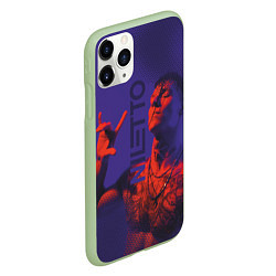 Чехол iPhone 11 Pro матовый Niletto - Нилетто, цвет: 3D-салатовый — фото 2