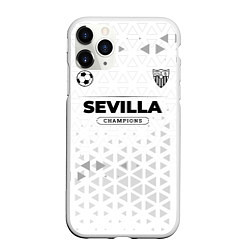 Чехол iPhone 11 Pro матовый Sevilla Champions Униформа, цвет: 3D-белый