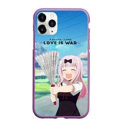 Чехол iPhone 11 Pro матовый Love is war, цвет: 3D-фиолетовый