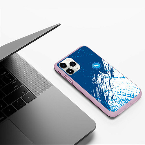 Чехол iPhone 11 Pro матовый Napoli краска / 3D-Розовый – фото 3