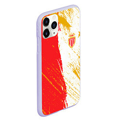 Чехол iPhone 11 Pro матовый Fc monaco фк монако краска, цвет: 3D-светло-сиреневый — фото 2