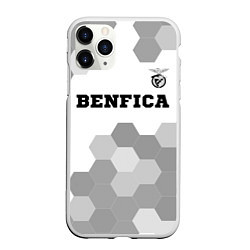 Чехол iPhone 11 Pro матовый Benfica Sport на светлом фоне, цвет: 3D-белый