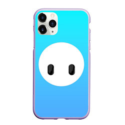 Чехол iPhone 11 Pro матовый Fall Guy blue, цвет: 3D-светло-сиреневый