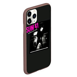 Чехол iPhone 11 Pro матовый Underclass Hero - Sum 41, цвет: 3D-коричневый — фото 2