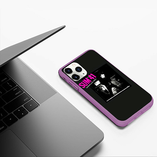 Чехол iPhone 11 Pro матовый Underclass Hero - Sum 41 / 3D-Фиолетовый – фото 3