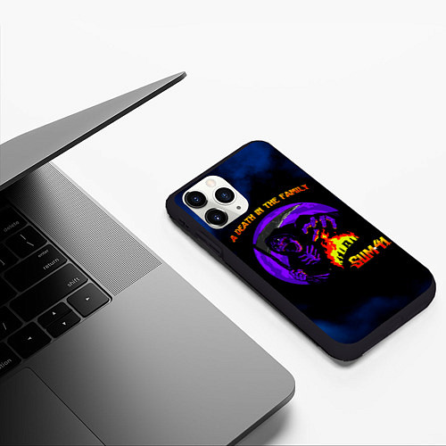 Чехол iPhone 11 Pro матовый A Death In The Family - Sum 41 / 3D-Черный – фото 3
