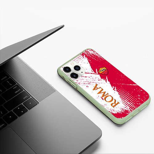 Чехол iPhone 11 Pro матовый Roma краска / 3D-Салатовый – фото 3
