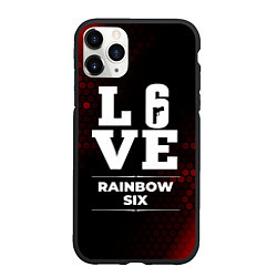 Чехол iPhone 11 Pro матовый Rainbow Six Love Классика, цвет: 3D-черный