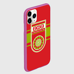 Чехол iPhone 11 Pro матовый ФК УФА, цвет: 3D-фиолетовый — фото 2
