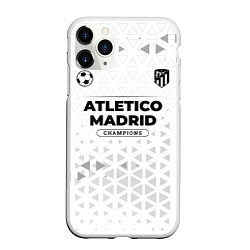 Чехол iPhone 11 Pro матовый Atletico Madrid Champions Униформа, цвет: 3D-белый