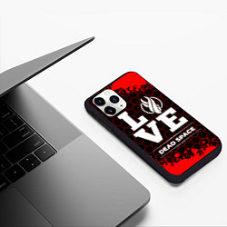 Чехол iPhone 11 Pro матовый Dead Space Love Классика, цвет: 3D-черный — фото 2