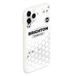 Чехол iPhone 11 Pro матовый Brighton Champions Униформа, цвет: 3D-белый — фото 2