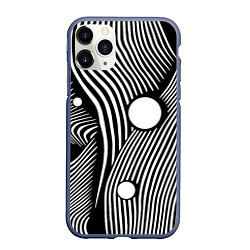 Чехол iPhone 11 Pro матовый Geometric vanguard composition Fashion trend, цвет: 3D-серый