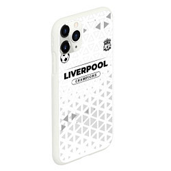 Чехол iPhone 11 Pro матовый Liverpool Champions Униформа, цвет: 3D-белый — фото 2