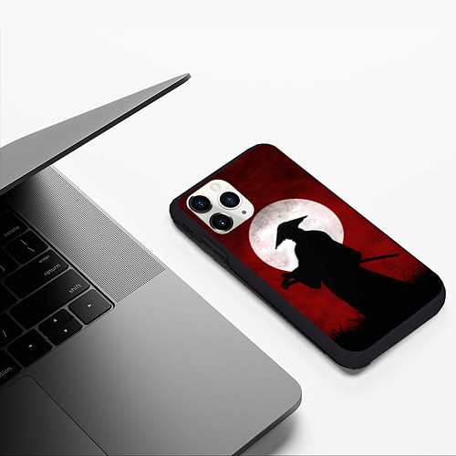 Чехол iPhone 11 Pro матовый Samurai Самурай / 3D-Черный – фото 3