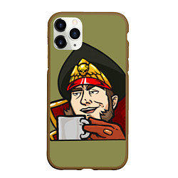 Чехол iPhone 11 Pro матовый Ciaphas Cain Mug 3D, цвет: 3D-коричневый