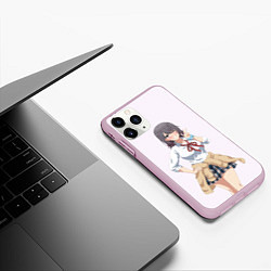 Чехол iPhone 11 Pro матовый МЭГУРИ ШИРОМЭГУРИ OreGairu, цвет: 3D-розовый — фото 2