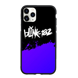 Чехол iPhone 11 Pro матовый Blink 182 Purple Grunge, цвет: 3D-черный