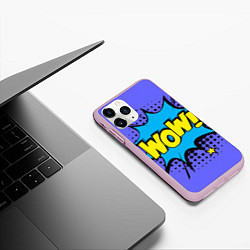 Чехол iPhone 11 Pro матовый POP ART - стрикеры WOWWTF, цвет: 3D-розовый — фото 2