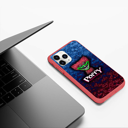 Чехол iPhone 11 Pro матовый Poppy playtime Haggy Waggy Хагги Вагги Поппи плейт / 3D-Красный – фото 3