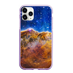 Чехол iPhone 11 Pro матовый NASA: Туманность Карина, цвет: 3D-сиреневый