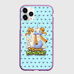 Чехол iPhone 11 Pro матовый My Singing Monsters - Гуджуб, цвет: 3D-фиолетовый