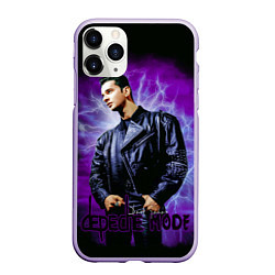 Чехол iPhone 11 Pro матовый Depeche Mode - Dave Gahan, цвет: 3D-светло-сиреневый