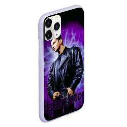 Чехол iPhone 11 Pro матовый Depeche Mode - Dave Gahan, цвет: 3D-светло-сиреневый — фото 2