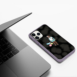 Чехол iPhone 11 Pro матовый Настроение на празднике, цвет: 3D-серый — фото 2