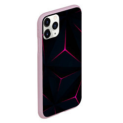 Чехол iPhone 11 Pro матовый Неоновые Плиты, цвет: 3D-розовый — фото 2
