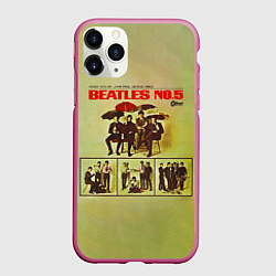 Чехол iPhone 11 Pro матовый Beatles N0 5, цвет: 3D-малиновый