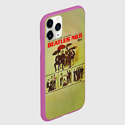 Чехол iPhone 11 Pro матовый Beatles N0 5, цвет: 3D-фиолетовый — фото 2