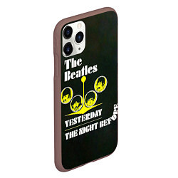 Чехол iPhone 11 Pro матовый The Beatles YESTERDAY THE NIGHT BEFORE, цвет: 3D-коричневый — фото 2