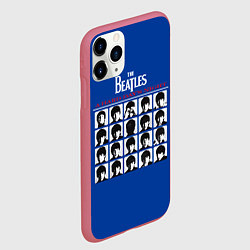 Чехол iPhone 11 Pro матовый The Beatles - A Hard Days Night, цвет: 3D-малиновый — фото 2