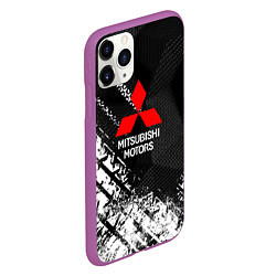 Чехол iPhone 11 Pro матовый Mitsubishi - След протектора, цвет: 3D-фиолетовый — фото 2