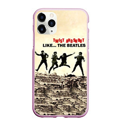 Чехол iPhone 11 Pro матовый Twist and Shout - The Beatles, цвет: 3D-розовый