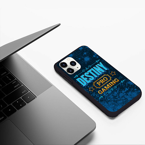 Чехол iPhone 11 Pro матовый Игра Destiny: PRO Gaming / 3D-Черный – фото 3