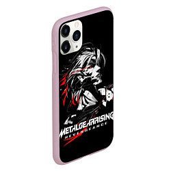 Чехол iPhone 11 Pro матовый Metal Gear Rising - game hero, цвет: 3D-розовый — фото 2