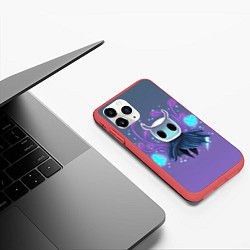 Чехол iPhone 11 Pro матовый Hollow Knight - рыцарь, цвет: 3D-красный — фото 2