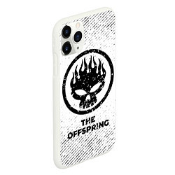 Чехол iPhone 11 Pro матовый The Offspring с потертостями на светлом фоне, цвет: 3D-белый — фото 2