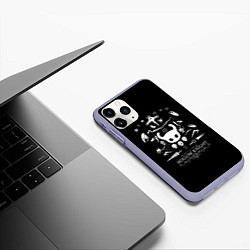 Чехол iPhone 11 Pro матовый Hollow Knight персонажи игры, цвет: 3D-светло-сиреневый — фото 2