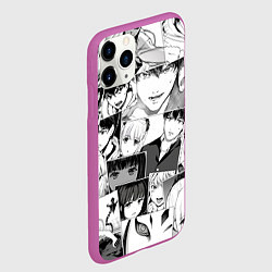 Чехол iPhone 11 Pro матовый Игра Дарвина паттерн, цвет: 3D-фиолетовый — фото 2