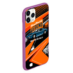 Чехол iPhone 11 Pro матовый Street racing Legend retro, цвет: 3D-фиолетовый — фото 2